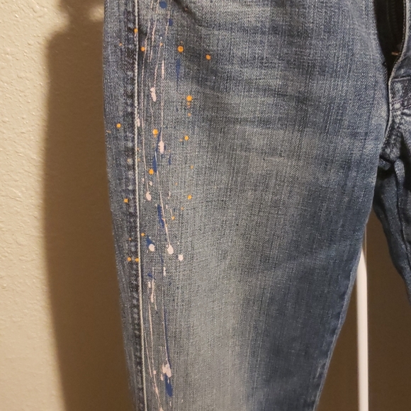 7 FAM Paint Splatter Jeans - Picture 7 of 8